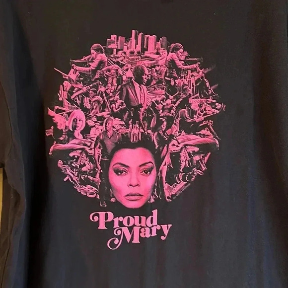 Next Level Apparel Tops - PROUD MARY next level 2017 black tshirt size large short sleeve round neck